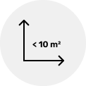Detské ihriská ≤ 10 m²