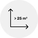 Detské ihriská ≥ 25 m²