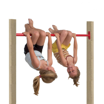 Cvičná hrazda 108 cm vrátane 2 stĺpov Červená 620968